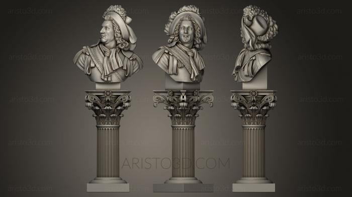 Busts and heads antique and historical (BUSTA_0207) 3D model for CNC machine